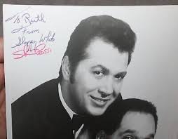 VINTAGE PHOTO STEVE ROSSI AND SLAPPY WHITE HAND SIGNED BY BOTH