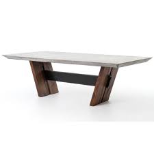 Bonham Dining Table Concrete Top Dining Table Wood Dining Room Table Dining Table
