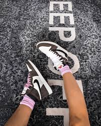 Peep close up kicks of the shoes below and look out for it launching on the nike snkrs app at 10.00 a.m. Nike Air Jordan 1 Cactus Jack X Travis Scott Nike Air Jordan 1 Cactus Jack X Travis Scott Hype Shoes Travis Scott Shoes Jordan Shoes Girls