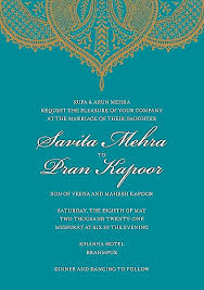 Mehendi invitation templates by canva. Mehndi Wedding Invitation Paper Source