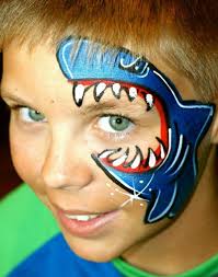 Step away from the cat ears. Hugedomains Com Face Painting Halloween Shark Face Painting Face Painting Designs