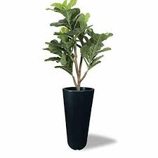 Check out the natural block extra large 24 in. Elly Decor 24 Inch Garden Planter Pot With Drainage Tall Modern Lightweight For Sale Online Ebay