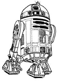 Hundreds of robots had been shipped and crashed due a storm until only one was left. R2 D2 Coloring Pages Coloring Home