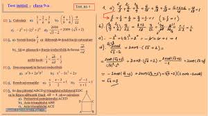 Aproximari prin lipsa sau prin adaos. Test Initial Clasa A 9 A Youtube