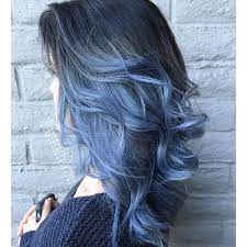 Bright purple on the top and dark blue on the bottom create a magnificent image. 50 Fun Blue Hair Ideas To Become More Adventurous In 2020