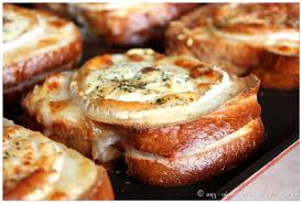 Croque Monsieur Au Chevre Creme A L Echalote Trop Chou Recettes De Cuisine Recette Croquant Recette