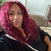 Amazon.com: Fuduete Pelucas de cabello humano con encaje frontal de 13 x 6  pulgadas, color borgoña 99J, densidad del 200 %, pelucas de cabello humano  prearrancadas 99j borgoña con ondas profundas rizadas