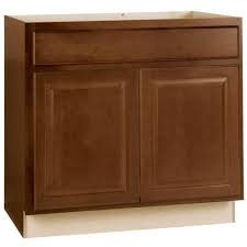Base cabinets are the workhorse of kitchen design. Hampton Bay Hampton Cognac Raised Panel Stock Assembled Sink Base Kitchen Cabinet 36 In X 34 5 In X 24 In Ksb36 Cog The Home Depot