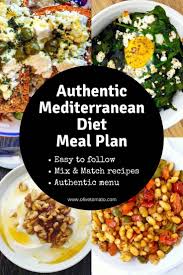 The Authentic Mediterranean Diet Meal Plan And Menu Olive
