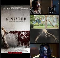 Sinister (2012) is a terrifying supernatural horror film about a true-crime  writer Ethan Hawke) who moves into a new house with his family—without  knowing it was the scene of a brutal murder.