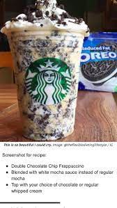 Pin By Kristen Carper On Starbucks Hidden Menu Recipes Iced Starbucks Drinks Starbucks Recipes Oreo Frappuccino