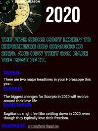 The Five Signs Most Likely To Experience Big Changes In 2020 And How They Can Make The Most Of It Learn Astrology Signs Positive Change