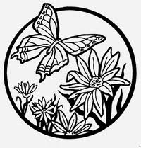 Schmetterling Und Blume Ausmalbild Malvorlage Blumen