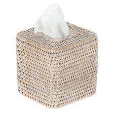 Price and other details may vary based on size and color. Home Tissue Holders White Wash Kouboo Square Rattan Tissue Box Cover