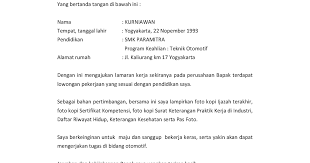Materi surat lamaran pekerjaan : Contoh Surat Lamaran Pekerjaan Dari Inisiatif Sendiri Contoh Surat