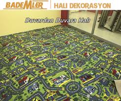 cocuk odasi halisi anaokulu halisi trafik desen yol desenli dosemelik hali samur dinarsu halilar duvar cocuk odasi