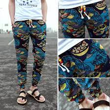 Unbranded floral pants for men. 2021 Wholesale New Mens Floral Print Pants Long Pants Joggers Casual Men Pants Cotton Linen Trousers Pantalones Hombres Blue From Longmian 17 37 Dhgate Com