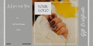 When using a microsoft word or powerpoint, don't forget to group the images. Nail Salon Gift Certificates Free Nail Salon Gift Certificates Customize Online