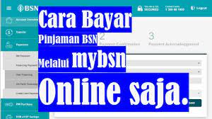 Masukkan jumlah bayaran (amount) dan tanggal bayaran (payment date) Cara Bayar Pinjaman Bsn Online Youtube