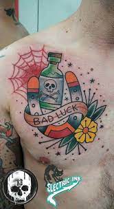 If you look at our collection, in fact, you will find a combination of complicated drawings and colourful shapes. Bad Luck Traditional Tattoo Art Luck Tattoo Word Tattoos