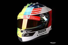 Schumacher is the only driver in history to win seven formula one world championships, five of which he won consecutively. Gallery Mick Schumacher S Special Helmet Design For Spa Demo