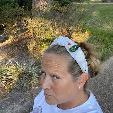 Baseball Beaded Headband