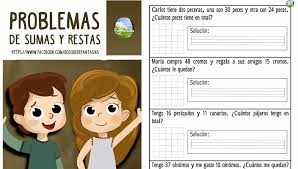 problemas sumas y restas - Juegos infantiles