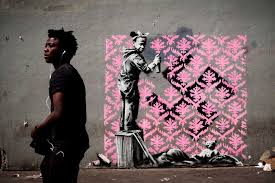 Banksy began his graffiti career by admiring the works of blek le rat. Artist Banksy Paints Paris With Murals About Immigration Cgtn Africa