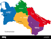Turkmenistan map hi-res stock photography and images - Alamy