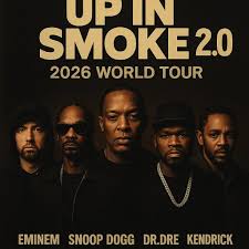 Rumor Alert: “Up in Smoke 2.0” Tour 2026?! Eminem, Snoop Dogg, Dr. Dre, 50  Cent… and Kendrick Lamar could be hitting 30 cities worldwide in what might  be the ultimate hip-hop reunion.