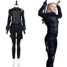Avengers infinity war black widow natasha romanoff cosplay costume outfit detail overviewmore info. Black Widow Avengers Infinity War 2018 Natasha Romanoff Jumpsuit Cosplay Costume