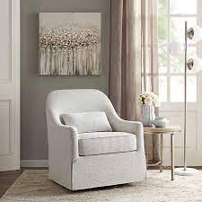 White Patterned Upholstered Swivel Glider Chair Kirklands Swivel Glider Chair Glider Chair Swivel Glider