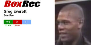 BoxRec: Greg Everett