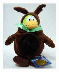Disney Club Penguin 6 5in Series 7 Plush Figure Brown Chocolate Easter Bunny Jakks Club Penguin Easter Bunny Costume Chocolate Easter Bunny
