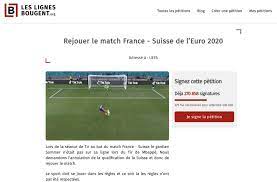 La suisse domine l'horlogerie mondiale, mais qui, du onze tricolore ou de l'équipe helvétique, se qualifiera ce soir pour la suite de l'euro . Plus De 270 000 Signatures Pour La Petition Demandant De Rejouer Le Match France Suisse Calmons Le Jeu Les Lignes Bougent