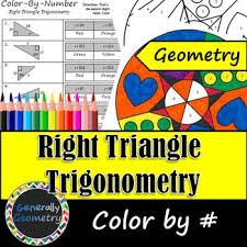 This Document Contains A Color By Number That Tests Knowledge Of Right Triangle Trigonometry 8 Problems Are Included On T Trigonometry Right Triangle Triangle