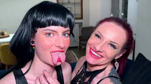 Lucifera, 19, wanted to compete against an experienced woman! at Fapnado