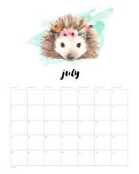 Free Printable 2021 Watercolor Animal Calendar The Cottage Market In 2020 Watercolor Animals Free Printables Calendar