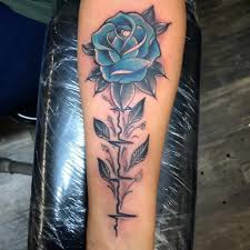 It'd be awesome, that's how! Top 81 Best Blue Rose Tattoo Ideas 2021 Inspiration Guide