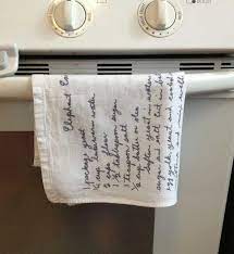 Handwritten Recipes Printed On Tea Towels Sometimes Homemade Diy Mothers Day Gifts Recipe Tea Towel Mother S Day Diy
