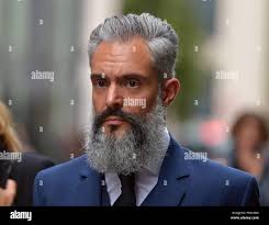 John Frade, the husband of Westminster terror attack victim Aysha Frade,  outside the Old Bailey, London, for the inquests into the Westminster  terror attack Stock Photo