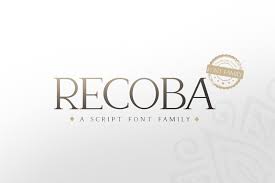 New fonts alpha view download favourite. Recoba Font