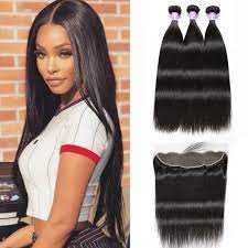 Mscoco brazilian virgin straight hair bundles with lace closure best natural straight brazilian hair for sale cheap straight hair weave bundle deals free shipping. 3 Bundles Brazilian Straight Hair Weave Bundles Of Hair With Closure 4x13 Inch Dsoar Hair