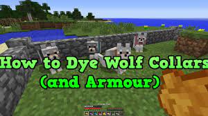 Minecraft Xbox 360 Ps3 How To Dye Wolfs Wolf Collars Youtube