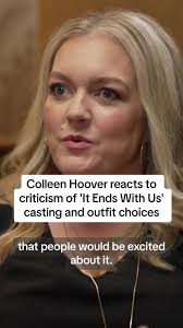 In an exclusive interview, #ColleenHoover says she was surprised by some of  the criticism she received when #BlakeLively was cast in the film  adaptation of her bestselling novel #ItEndsWithUs. Photos ...