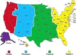 Printable Time Zone Map With States Pergoladach Co