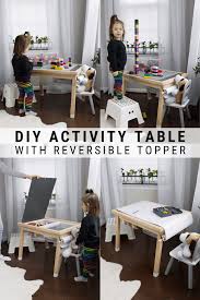 Diy Lego Table With Storage Toddler Activity Table Build Plans In 2020 Lego Table With Storage Diy Kids Art Table Kids Art Table