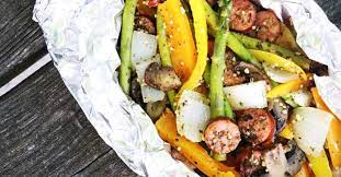 I like to make foil pack dinners with chicken, shrimp, and steak. Low Carb Keto Italian Sausage And Veggie Foil Packets Forkly