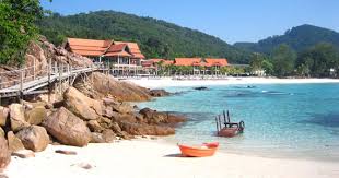 Redang island beach resort with outdoor pool and restaurant. Redang Island Wonderful Beach Resort Asia Travel Guide