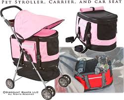 Combo Pet Stroller Carrier Car Seat Discountramps Com Pet Stroller Dog Stroller Cat Stroller